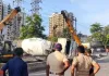 ठाणे में बड़ा सड़क हादसा: खंबालपाड़ा विकास नाका रोड पर सीमेंट मिक्सर डंपर से टकराया, 3 घायल