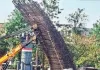 चिंचवड स्टेशन के पास मेट्रो खंभे का ढांचा झुका, बड़ा हादसा टला