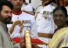 मलयालम सिनेमा के महानायक ममूटी को मिला 'पद्म भूषण', तालियां बजाते नजर आए बेटे दुलारे सलमान