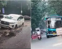नवी मुंबई : म्युनिसिपल कॉर्पोरेशन द्वारा किए जा रहे सीवरेज लाइन के काम पर नाराज़गी; कई गाड़ियां खराब भरे गड्ढों में फंसीं; बस हादसे से चिंता बढ़ी