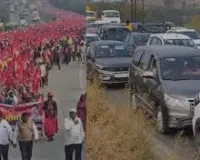 मुंबई : लाल सैलाब शहर में घुसा तो आर्थिक राजधानी की रफ्तार थम जाएगी. सरकार किसानों को मनाने की कोशिश कर रही है