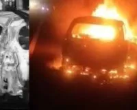 दिल्ली-मुंबई एक्सप्रेस वे पर 5 की जलकर मौत, आग का गोला बनी गाड़ी; वैष्णो देवी से लौट रहा था परिवार 