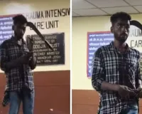 मुंबई में सनसनी: सिर में दरांती फंसी होने के बावजूद अस्पताल पहुंचा युवक, वीडियो हुआ वायरल