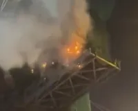 मुंबई मेट्रो लाइन-2बी के निर्माण स्थल पर लगी आग, किसी के हताहत होने की खबर नहीं, जांच के आदेश
