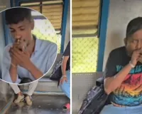 मुंबई लोकल ट्रेन में चिलम पीते दिखे दो युवक, वायरल वीडियो के बाद सुरक्षा व्यवस्था पर सवाल