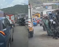 मीरा-भाईंदर: काशीमीरा के पास वेस्टर्न एक्सप्रेस हाईवे पर तेज रफ्तार कार पलटी, 1 घायल