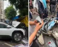 नवी मुंबई : तेज रफ्तार कार ने बरपाया कहर, 10 पैदल चलने वालों को टक्कर मारी, एक की मौत