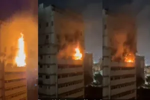 ब्रीच कैंडी अस्पताल के पास लगी भीषण आग, सिलेंडर फटने से हुआ हादसा; कड़ी मशक्कत के बाद आग पर पाया काबू