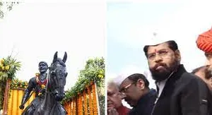 जम्मू-कश्मीर में LoC के पास लगी छत्रपति शिवाजी की प्रतिमा...  महाराष्ट्र के CM शिंदे ने किया अनावरण