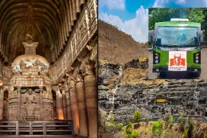 महाराष्ट्र पर्यटन विभाग ने अजंता गुफाओं को देखने आने वाले पर्यटकों के लिए 20 ई-बसों का बेड़ा शुरू किया