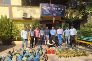 भिवंडी शहर का शातिर अपराधी रायगढ़ जिले से गिरफ्तार।  