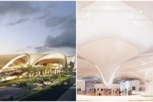 नवी मुंबई अंतर्राष्ट्रीय हवाई अड्डे का सामने आया पहला लुक 