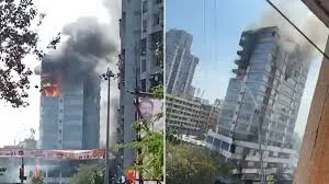 मुंबई: जोगेश्वरी वेस्ट के जेएमएस बिजनेस सेंटर में भीषण आग; कॉर्पोरेट ऑफिस की करोड़ों की संपत्ति हुई खाक, फायर ब्रिगेड की टीमें मौके पर पहुंचीं
