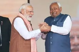 नई दिल्ली : बिहार के मुख्यमंत्री के तौर पर शपथ लेने पर नीतीश कुमार को प्रधानमंत्री नरेंद्र मोदी ने दी बधाई; कहा 