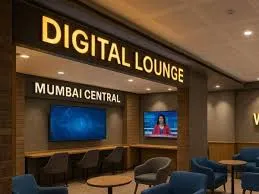 मुंबई : एयरपोर्ट की तर्ज पर बनाया गया मुंबई सेंट्रल स्टेशन पर डिजिटल लाउंज शुरू