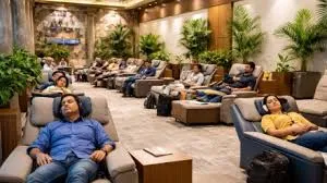 मुंबई - यात्रियों के आराम को बढ़ाने के लिए छत्रपति शिवाजी महाराज टर्मिनस पर रिलैक्स ज़ोन शुरू किया गया