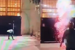 कल्याण : आधारवाड़ी जेल के बाहर आरोपी का जन्मदिन मनाने के लिए फोड़े गए पटाखे