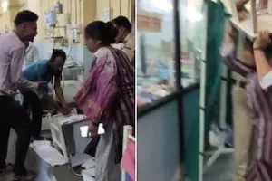 उल्हासनगर सरकारी अस्पताल में मरीज की मौत के बाद हंगामा, परिजनों ने की तोड़फोड़