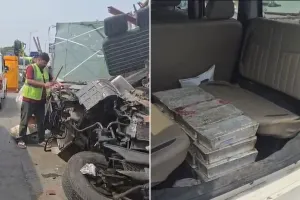 पालघर में बड़ा हादसा: ₹17.66 करोड़ की चांदी ले जा रही वैन पलटी, 2 की मौत