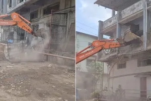 भिवंडी: राजलक्ष्मी कंपाउंड में अवैध गोदामों पर MMRDA की बड़ी कार्रवाई, कोर्ट आदेश के बाद चला बुलडोजर