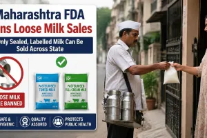 महाराष्ट्र में दूध बिक्री के नियमों में बड़ा बदलाव: FDA का सख्त आदेश, बिना लेबल के खुला दूध बेचना होगा प्रतिबंधित