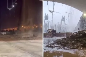 मुंबई-पुणे एक्सप्रेसवे पर भारी लैंडस्लाइड: खंडाला के पास 'मिसिंग लिंक' टनल प्रभावित, मुंबई जाने वाली लेन पूरी तरह बंद