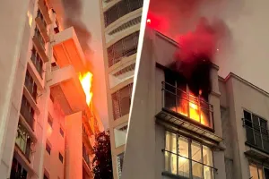 मुंबई के विले पार्ले में 11वीं मंजिल पर आग लगने की घटना, 2 की मौत, 4 लोग घायल - मुंबई इमारत आग